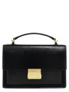 Golden Goose 'venezia' Black  Hand Bag With Lettering Logo And Clasp Closure In Black