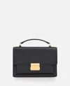Golden Goose 'venezia' Black  Hand Bag With Lettering Logo And Clasp Closure In Black