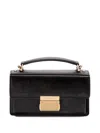 Golden Goose Venice Small Bag In Black Palmellate Leather And Gold Details In Black