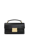 Golden Goose 'venezia' Black Hangbag With Adjustable And Removable Shoulder Strap And Clasp Closure In Black