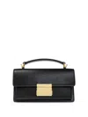 Golden Goose 'venezia' Black Hangbag With Adjustable And Removable Shoulder Strap And Clasp Closure In Black