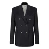 Golden Goose Black Virgin Wool Jackets In Black