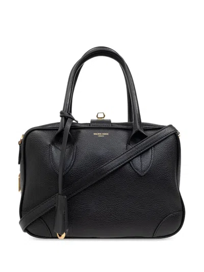 Golden Goose Black Vita Bag Zip Golden Logo