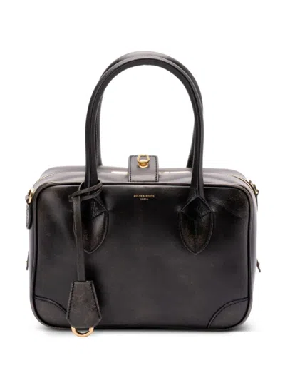 GOLDEN GOOSE BLACK VITA SATCHEL