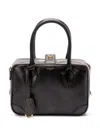 Golden Goose Structured Silhouette Top Handles Detachable Strap In Black