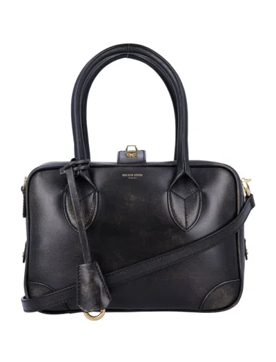 GOLDEN GOOSE BLACK VITA SATCHEL BAG
