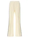 Golden Goose Deluxe Brand Ivory Pants With Elastic Waist In Blackwhite