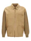 Golden Goose 'neil' Collar Jacket With Ribbed Accents