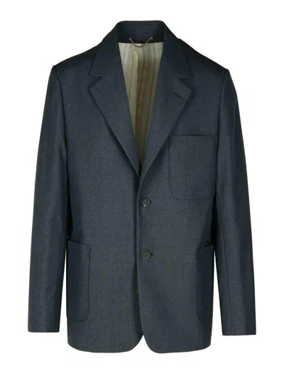 GOLDEN GOOSE GREY WOOL BLAZER