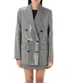 Golden Goose Journey Sequined Houndstooth Boyfriend Jacket In Black
