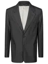 Golden Goose Blazer Single Breasted Front Pockets In Gray