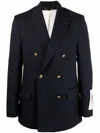 Golden Goose Blazer Doppio Petto In Compact Gabardine Wool