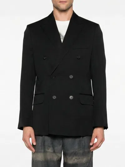 Golden Goose Black Wool Double-breasted Blazer