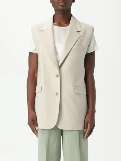 GOLDEN GOOSE WAISTCOAT GOLDEN GOOSE WOMAN COLOR YELLOW CREAM,424874090