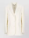 Golden Goose Blazer With Beaded Sleeves And Wool In Neutral