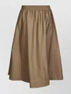 Golden Goose Mid-calf Brown Skirt With Elastic Waistband