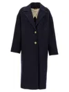 Golden Goose Blue Bertina Coat In Blue