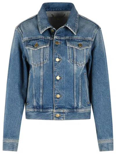 Golden Goose Blue Cotton Jacket