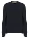 Golden Goose Black Merino Wool Sweater With Golden Applications For Women
