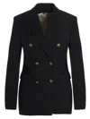 Golden Goose Women Double Breast Blazer Jacket In Blue