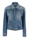 Golden Goose Denim Jacket Casual Jackets And Parka Blue In Multicolor