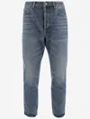 Golden Goose Golden Happy Stone Washed Jeans In Blue