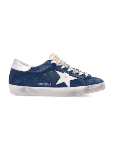 GOLDEN GOOSE BLUE SUPER-STAR SNEAKERS