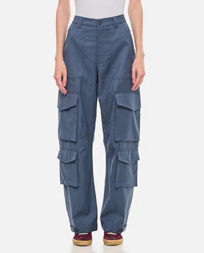 Golden Goose Blue Tailored Cargo Pants