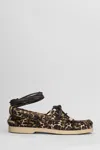 Golden Goose Boat Loafers In Animalier Pony Skin In Multi