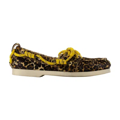Golden Goose Cruise Leopard-print Loafers In Brown