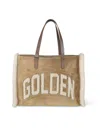 Golden Goose Suede California Tote Bag In Camel