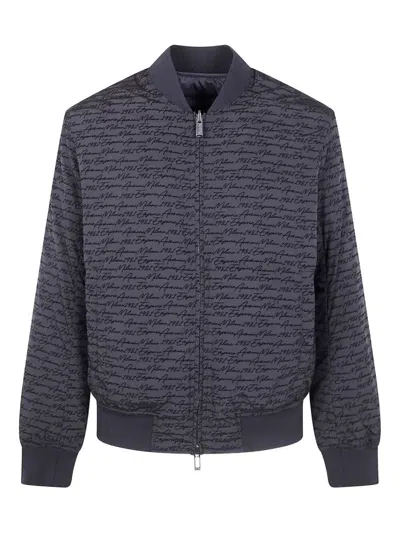 Golden Goose Bomber Jacket In Blue