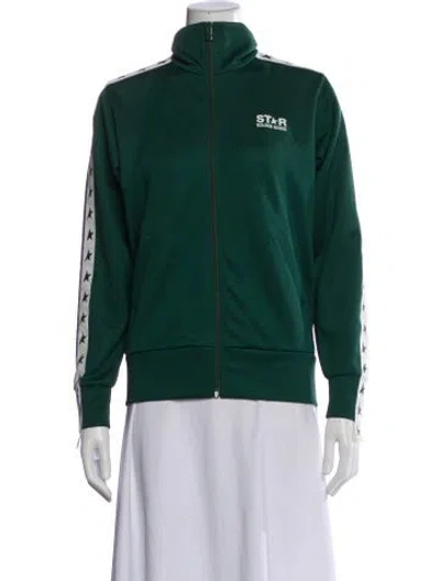 Pre-owned Golden Goose Bomber Jacket In Green