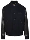 Golden Goose Wool Bomber Jacket And Leather Sleeves