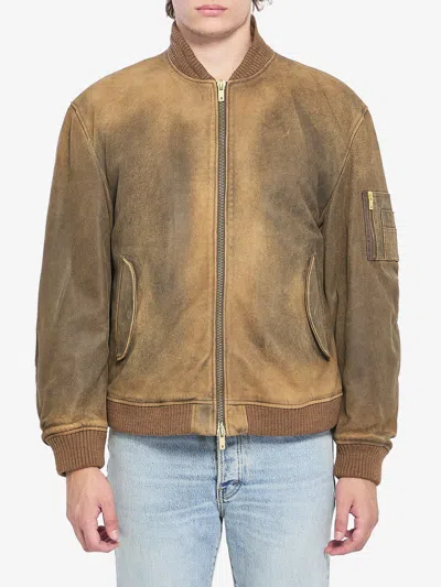 GOLDEN GOOSE BOMBER LEATHER JACKET