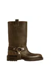 Golden Goose Kurt Distressed Leather Boots In Black