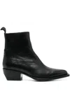 Golden Goose Black Ankle Boots In Black