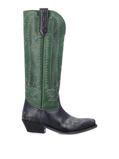 Golden Goose Boots In Green