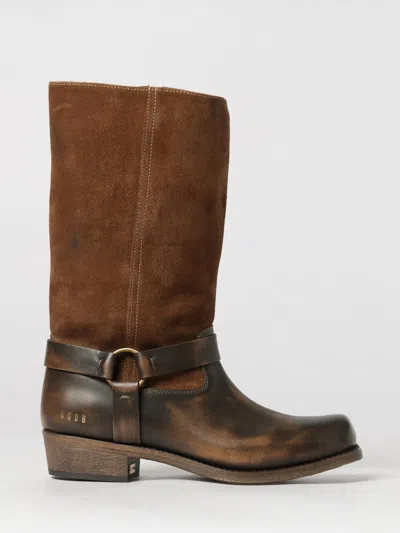 Golden Goose Boots Woman Color Brown In Black