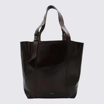 GOLDEN GOOSE GOLDEN GOOSE BROWN COTTON TOTES