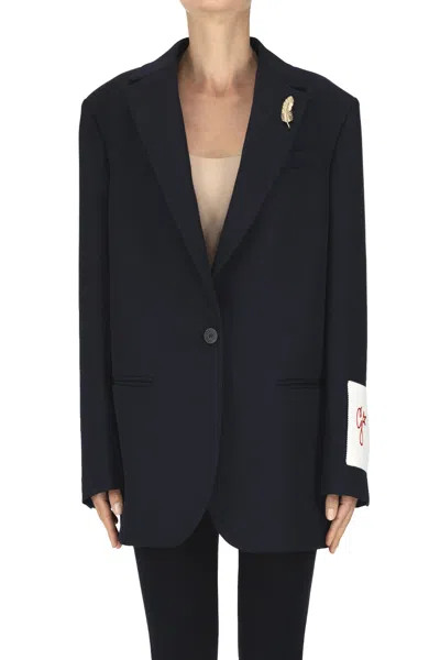 Golden Goose Bova Tom Boy Blazer In Blue