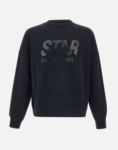 Golden Goose Boxi Haus Cotton Sweatshirt In Black