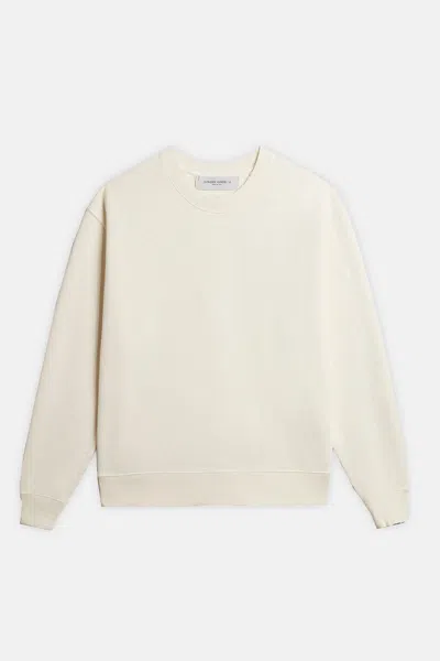 Golden Goose Boxi Sweatshirt With Logo Patch In Neutral
