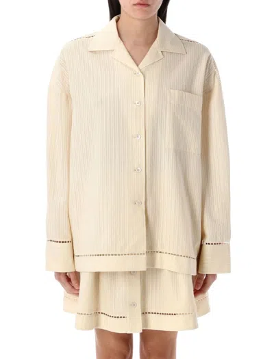 GOLDEN GOOSE BOXY CREAM BLOUSE