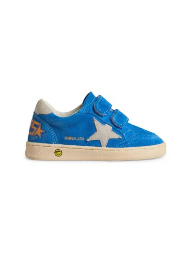 Golden Goose Babies' Boy's Ballstar Star Suede Sneakers In Gray