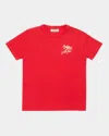 GOLDEN GOOSE BOY'S JOURNEY EMBROIDERED LOGO-PRINT T-SHIRT