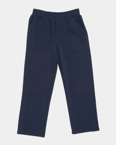 Golden Goose Kids' Boy's Journey Wide Leg Joggers In Total Eclipse