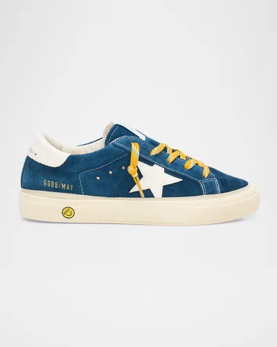 Golden Goose Boy's May Suede Low-top Sneakers, Toddlers/kids