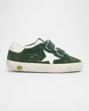 Golden Goose Superstar Touch-strap Sneakers In Green