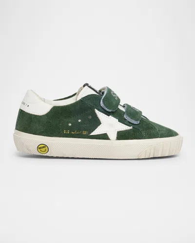GOLDEN GOOSE BOY'S OLD SCHOOL SUEDE DOUBLE FOXING SNEAKERS, TODDLER/KIDS
